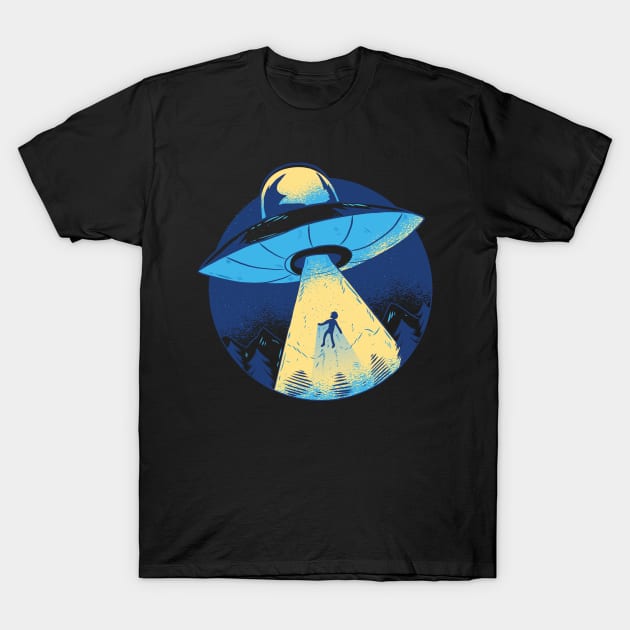 Ufo Abduction T-Shirt by EarlAdrian
